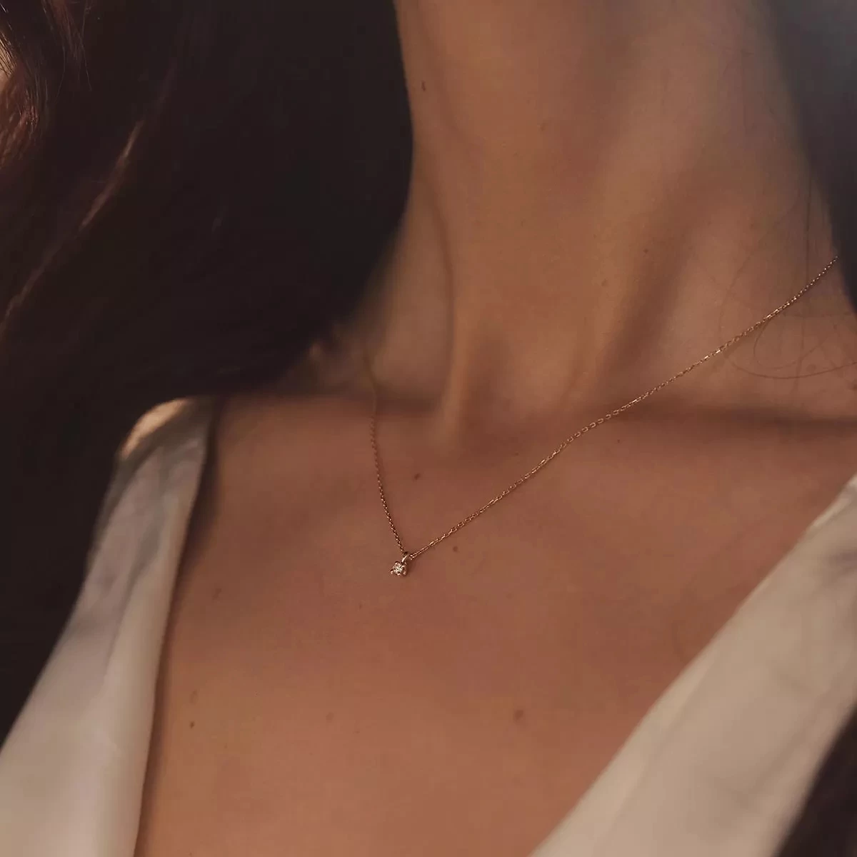 Isabel Bernard De La Paix Céline 14 Karat Necklace | Diamond 0.05 Gold Kurze Halskette - Image 4