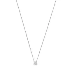 Isabel Bernard De La Paix Hanaé 14 Karat Necklace | Diamond 0.08 White Gold Kurze Halskette