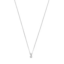 Isabel Bernard De La Paix Emily 14 Karat Necklace | Diamond 0.05 White Gold Kurze Halskette
