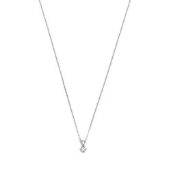Isabel Bernard De La Paix Sylvie 14 Karat Necklace | Diamond 0.07 White Gold Kurze Halskette