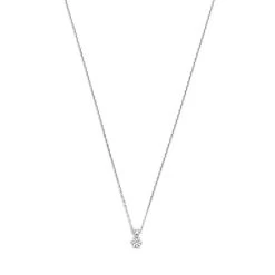 Isabel Bernard De La Paix Sybil 14 Karat Necklace | Diamond 0.10 White Gold Kurze Halskette