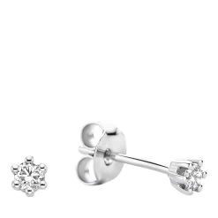 Isabel Bernard De La Paix Emily 14 Karat Ear Studs | Diamond 0.10 White Gold Ohrstecker