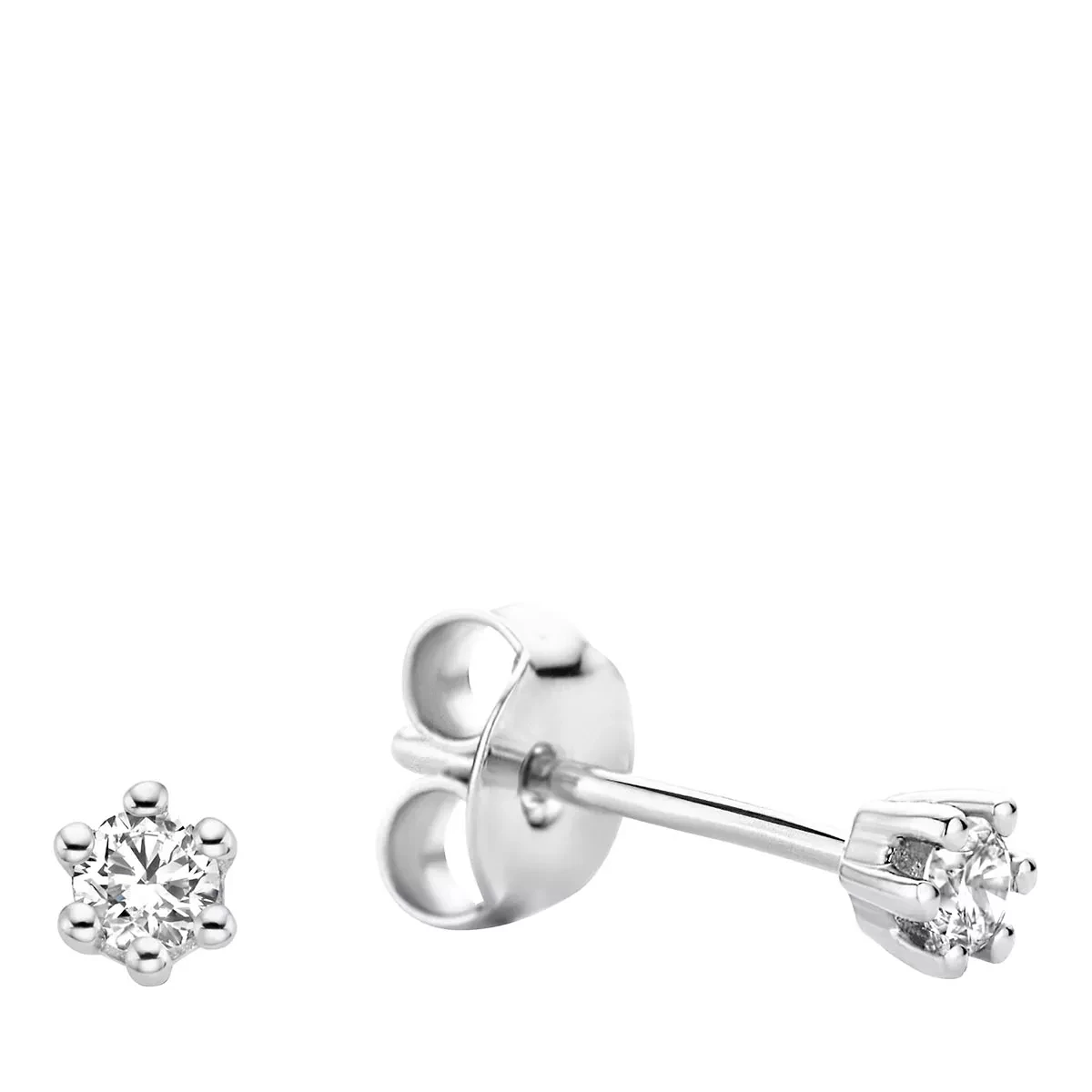Isabel Bernard De La Paix Emily 14 Karat Ear Studs | Diamond 0.10 White Gold Ohrstecker