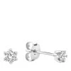Isabel Bernard De La Paix Sybil 14 Karat Ear Studs | Diamond 0.20 White Gold Ohrstecker