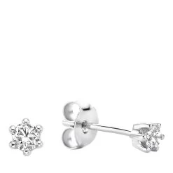 Isabel Bernard De La Paix Sybil 14 Karat Ear Studs | Diamond 0.20 White Gold Ohrstecker