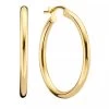Isabel Bernard Rivoli Estelle 14 Karat Hoop Earrings Gold Creole