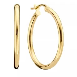 Isabel Bernard Rivoli Estelle 14 Karat Hoop Earrings Gold Creole