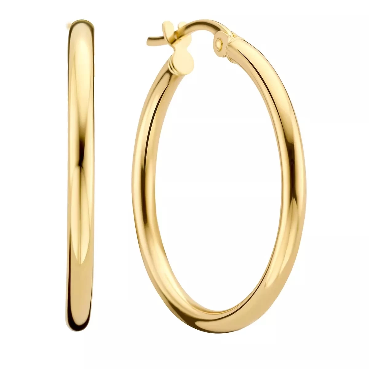 Isabel Bernard Rivoli Estelle 14 Karat Hoop Earrings Gold Creole