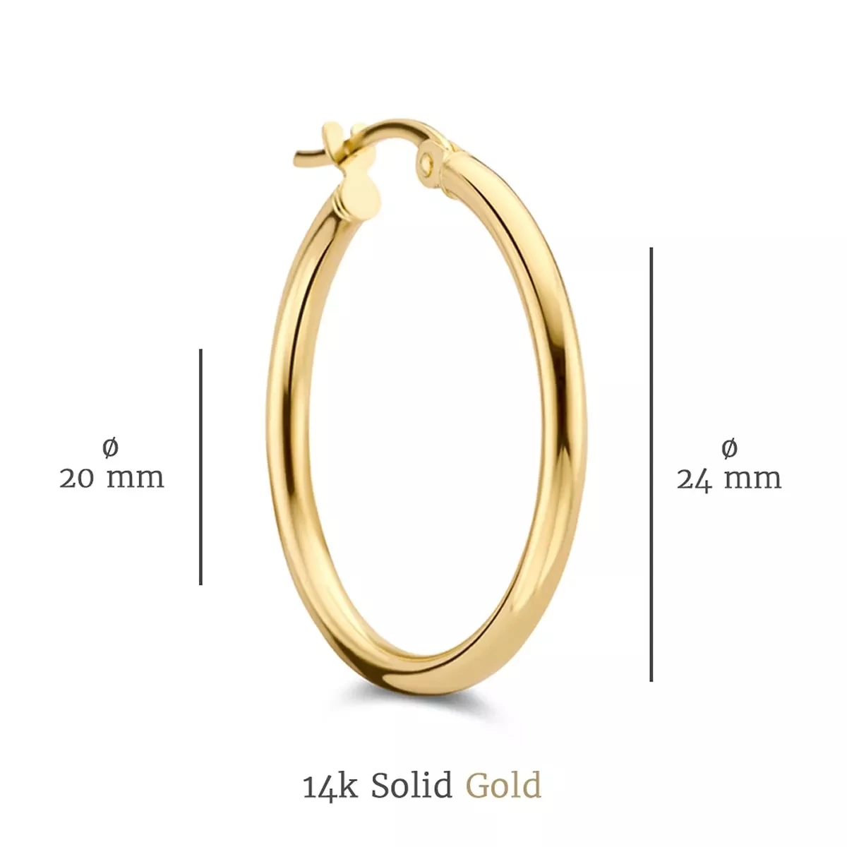 Isabel Bernard Rivoli Estelle 14 Karat Hoop Earrings Gold Creole - Image 6