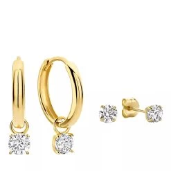 Isabel Bernard Cadeau D'Isabel 14 Karat Earring Set Gold Creole