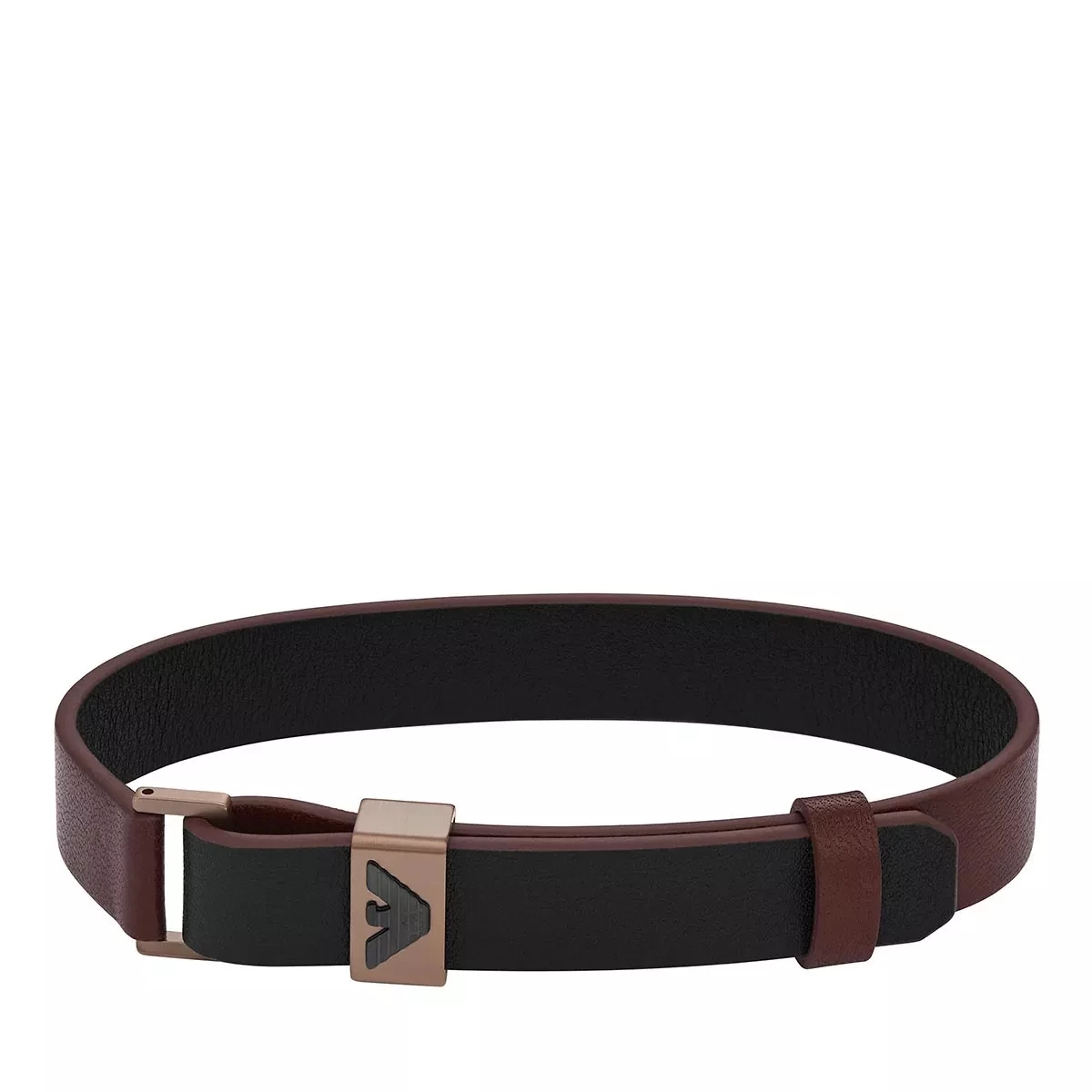 Emporio Armani Leather Strap Bracelet Armband
