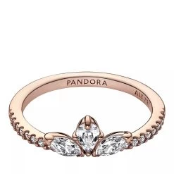 Pandora Funkelnder Herbarium-Cluster-Ring Clear Ring