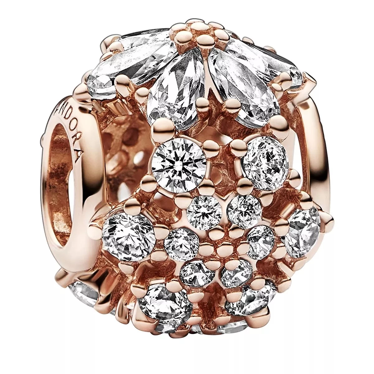 Pandora Funkelndes Herbarium Cluster Runder Charm Clear Anhänger