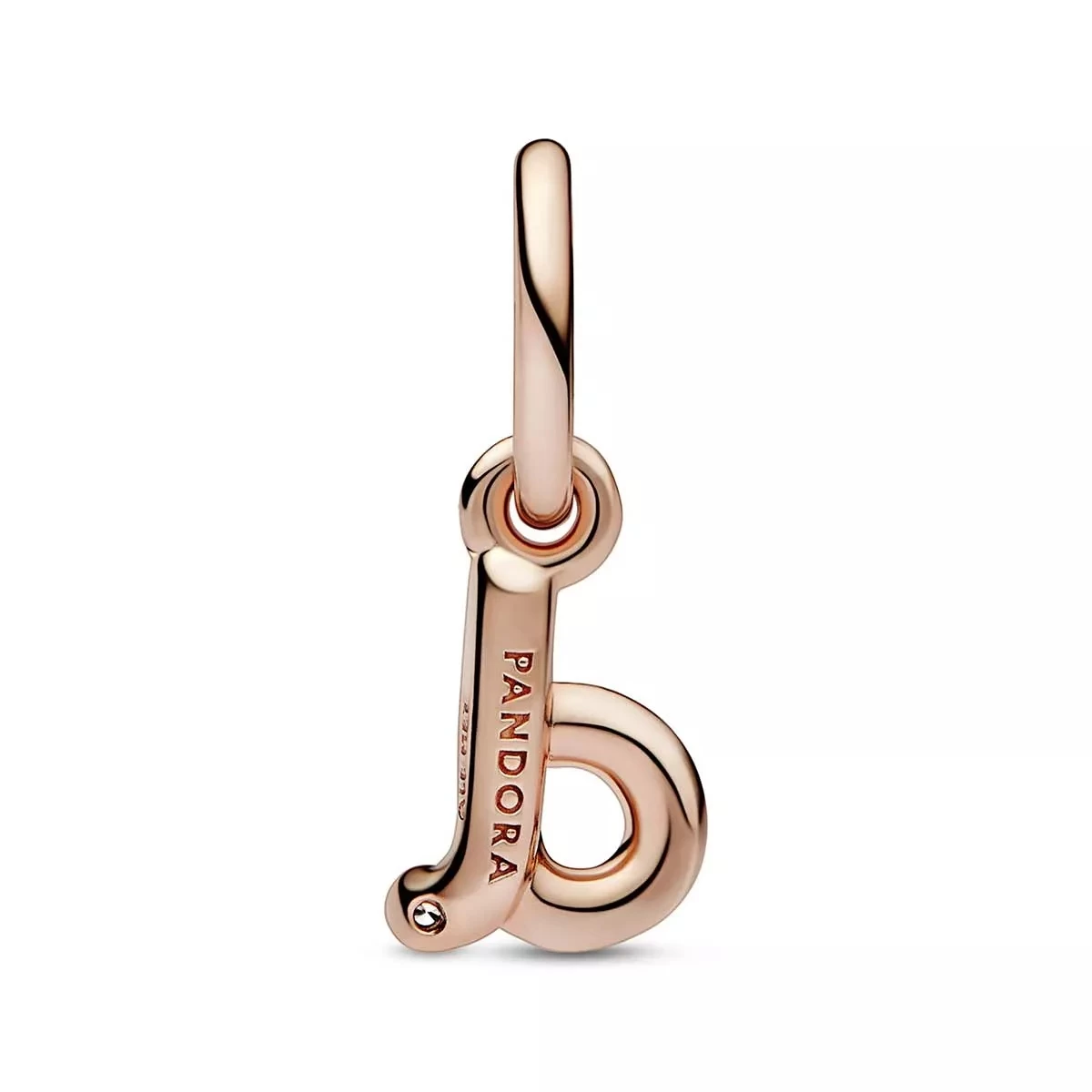 Pandora Letter D 14k Rose Gold-plated Dangle With Clear Cubic Zirconia Anhänger - Image 3
