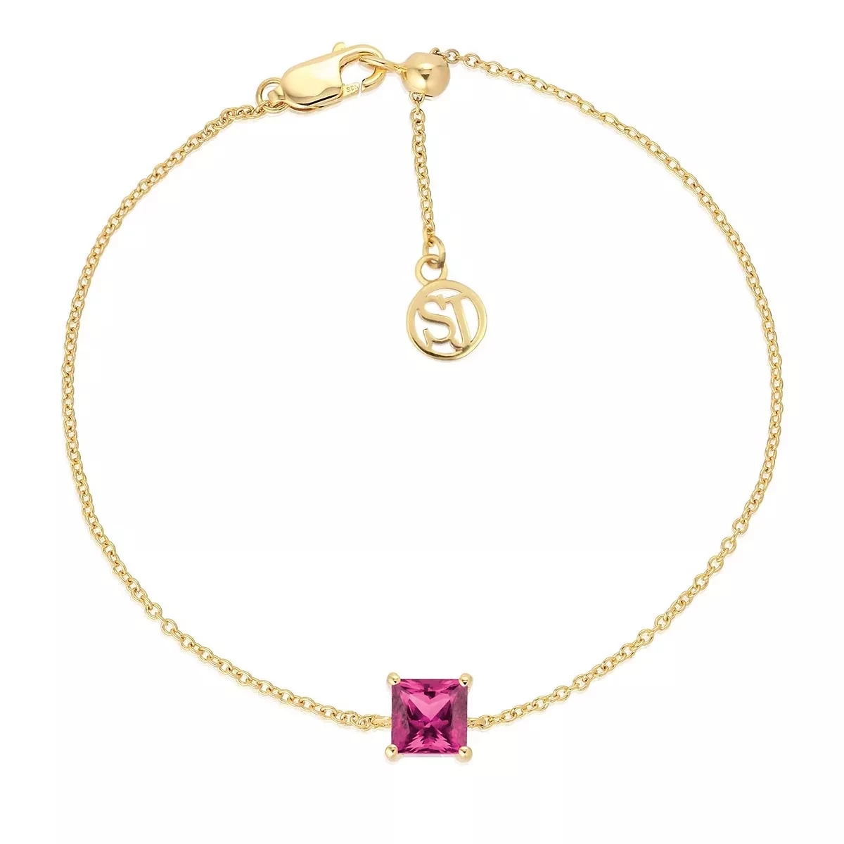 Ellera Quadrato Yellow Gold Armband