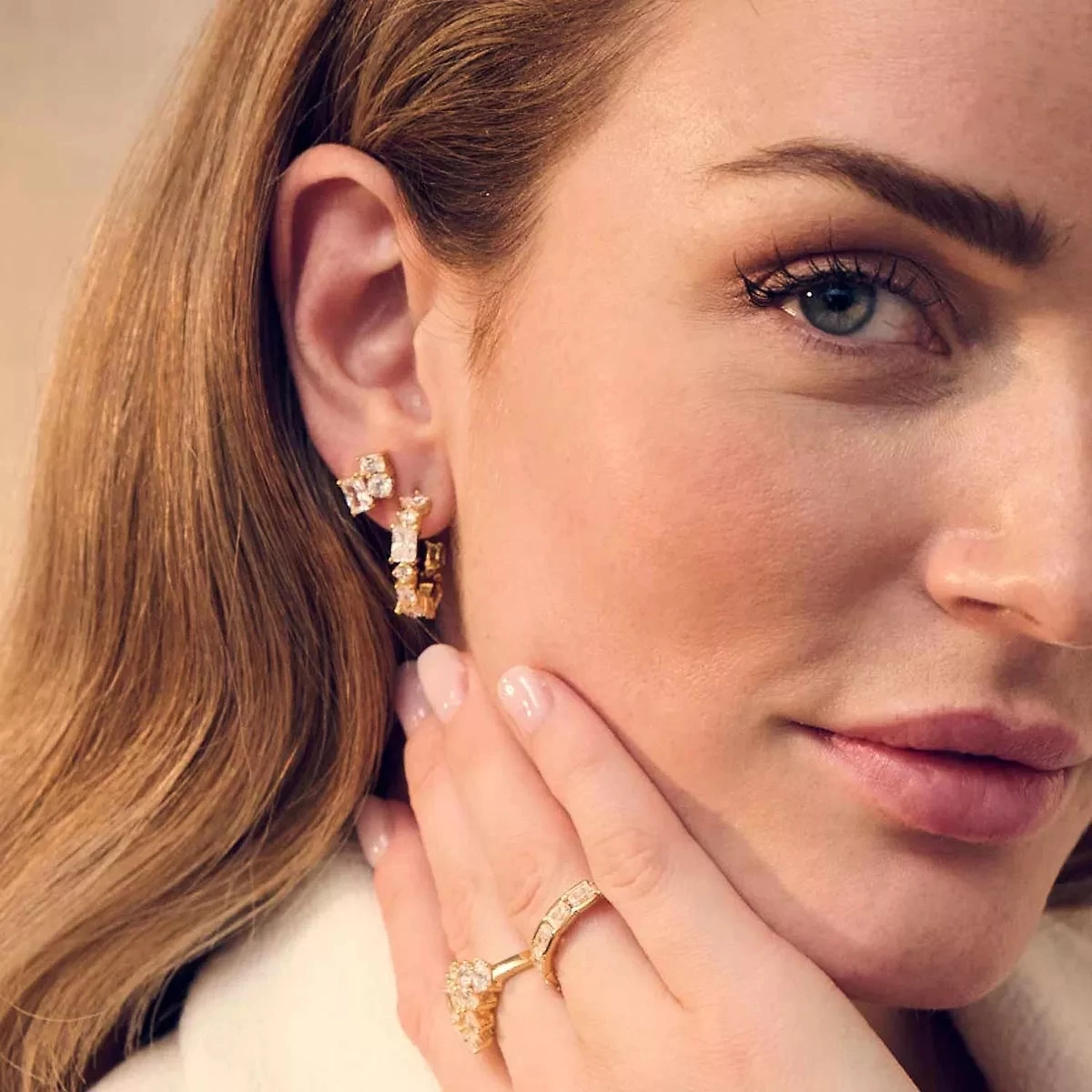 Ivrea Tre Yellow Gold Ohrstecker - Image 2