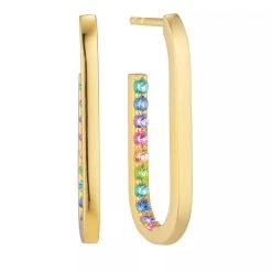 Capizzi Medio Yellow Gold Creole