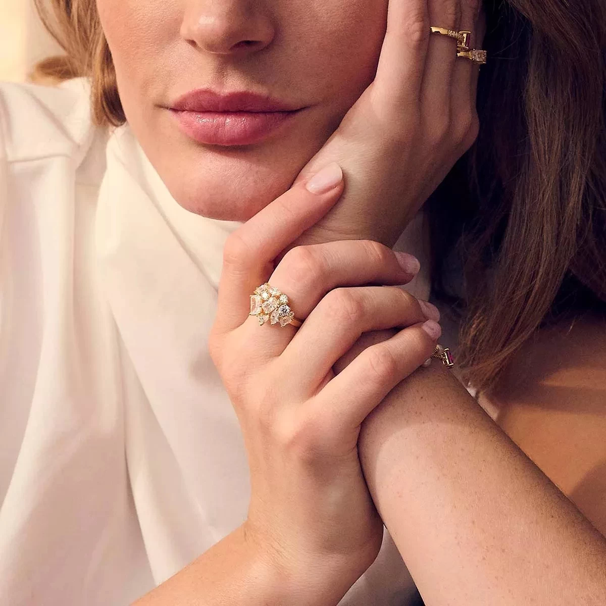 Ivrea Grande Yellow Gold Statementring - Image 2