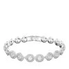Swarovski Angelic Round Cut Pavé Rhodium Plated White Armband