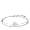 Swarovski Ginger Rhodium Plated White Armreif