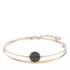 Swarovski Ginger Gold-tone Plated Gray Armreif