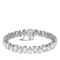 Swarovski Millenia Pear Cut Rhodium Plated White Armband