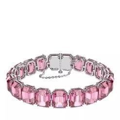 Swarovski Millenia Octagon Cut Rhodium Plated Pink Armband