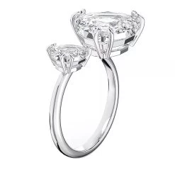 Swarovski Millenia Open Trilliant Cut Rhodium Plated White Ring