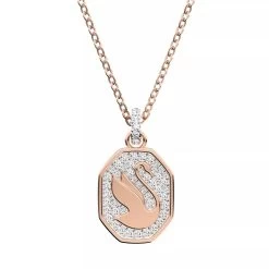 Swarovski Signum Necklace Swan Gold-tone Plated White Kurze Halskette