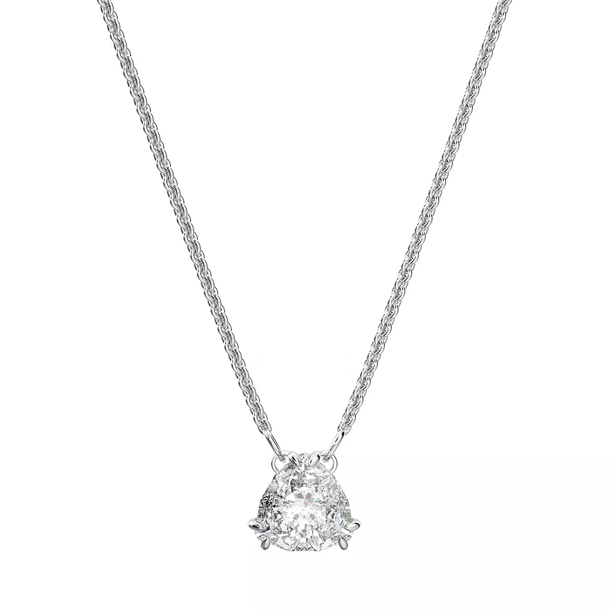 Swarovski Millenia Necklace Trilliant Cut Rhodium Plated White Kurze Halskette - Image 3