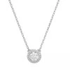 Swarovski Constella Necklace Round Cut Rhodium Plated White Kurze Halskette