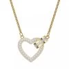 Swarovski Lovely Heart Gold-tone Plated Kurze Halskette