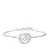 Swarovski Generation Rhodium Plated White Armreif