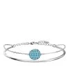 Swarovski Ginger Rhodium Plated Blue Armreif