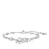 Swarovski Gema Mixed Cuts Flower Rhodium Plated White Armband