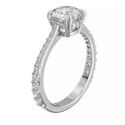 Swarovski Constella Cocktail Princess Cut Pavé Rhodium Plate White Solitärring