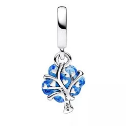 Pandora Blue Murano Glass Family Tree Dangle Blue Anhänger