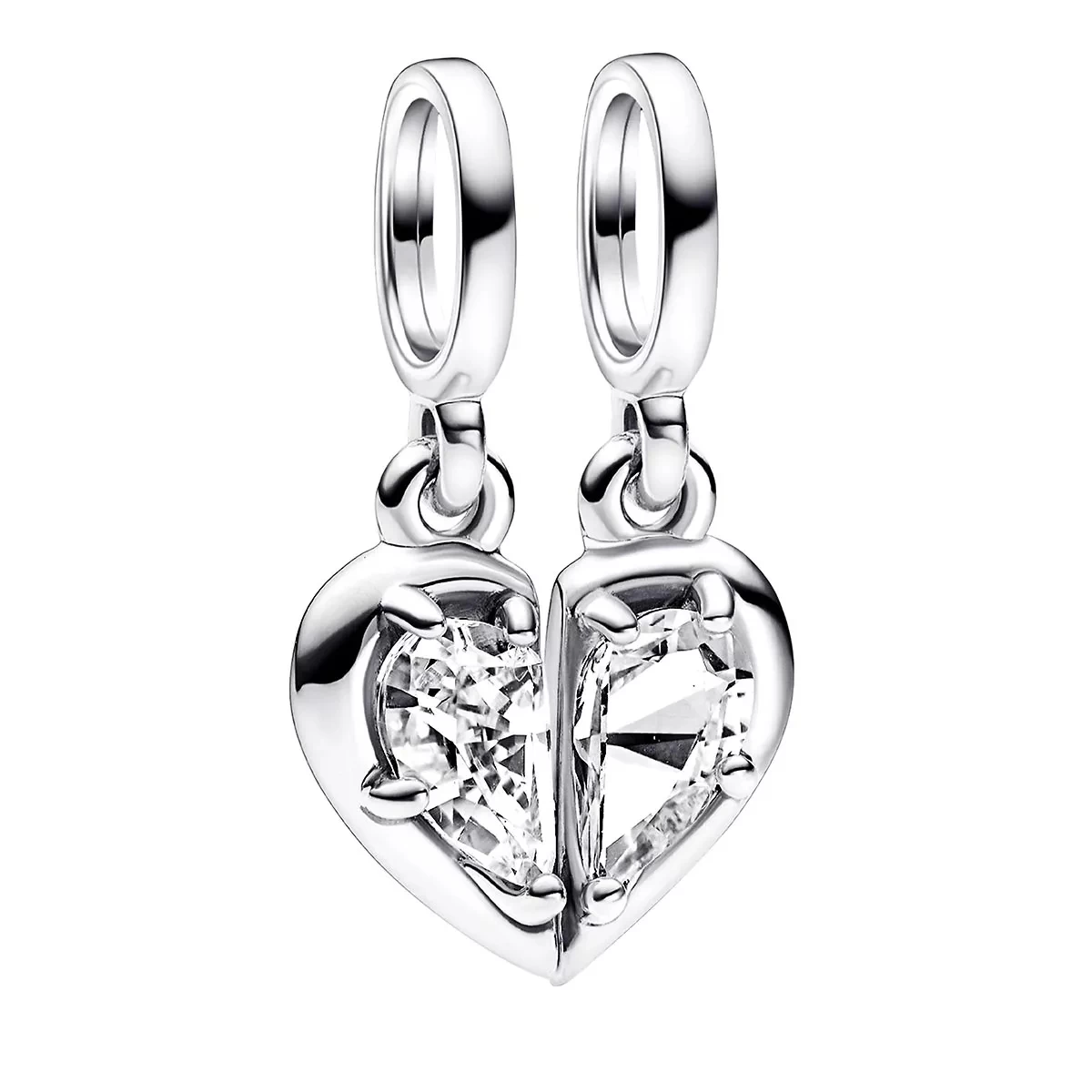 Pandora Splittable Mother & Daughter Dangle Clear Anhänger
