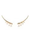 PDPAOLA Aqua Earrings Gold Ohrstecker