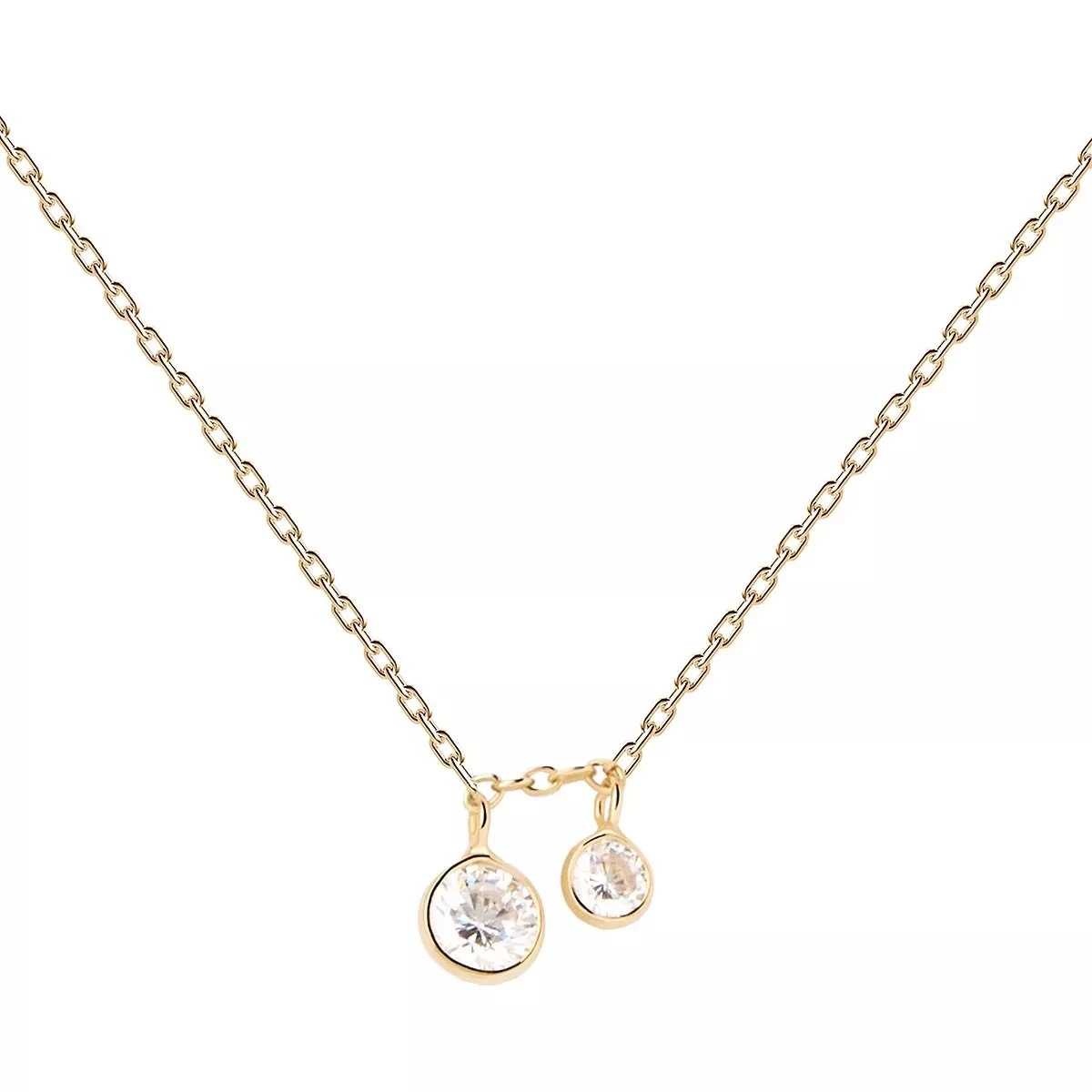 PDPAOLA Bliss Necklace Gold Mittellange Halskette