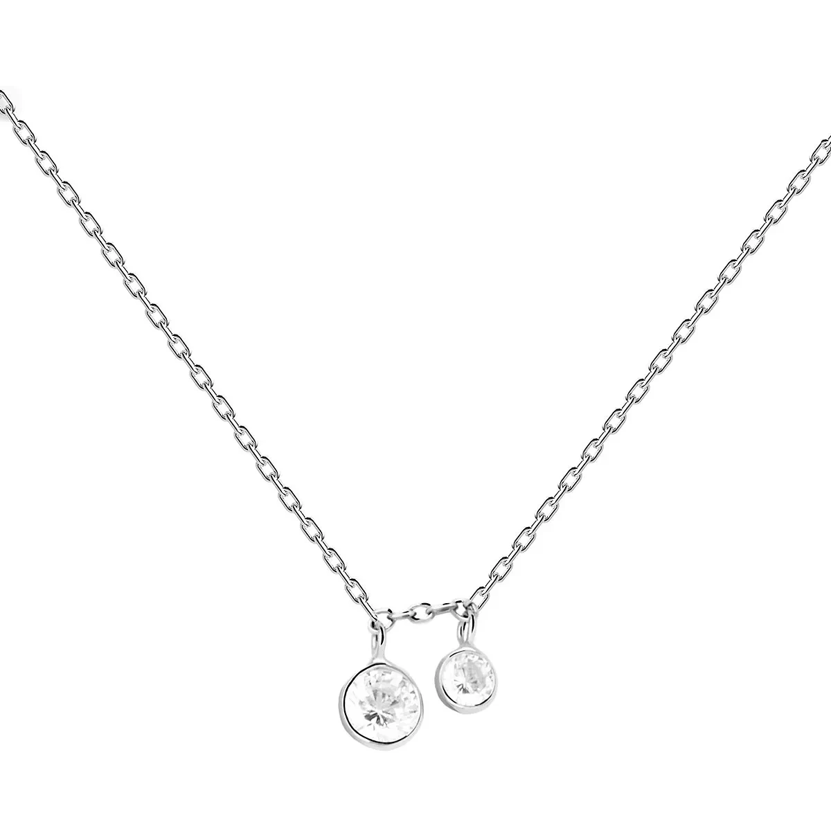 PDPAOLA Bliss Silver Necklace Silver Mittellange Halskette