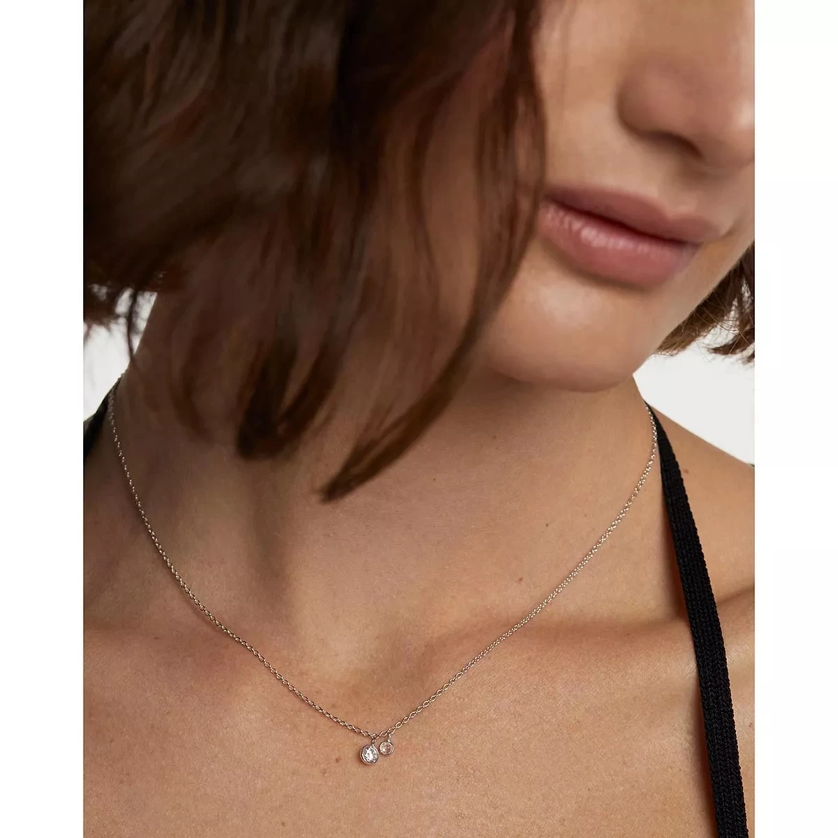 PDPAOLA Bliss Silver Necklace Silver Mittellange Halskette - Image 2