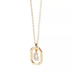 PDPAOLA Mini Letter G Necklace Gold Mittellange Halskette