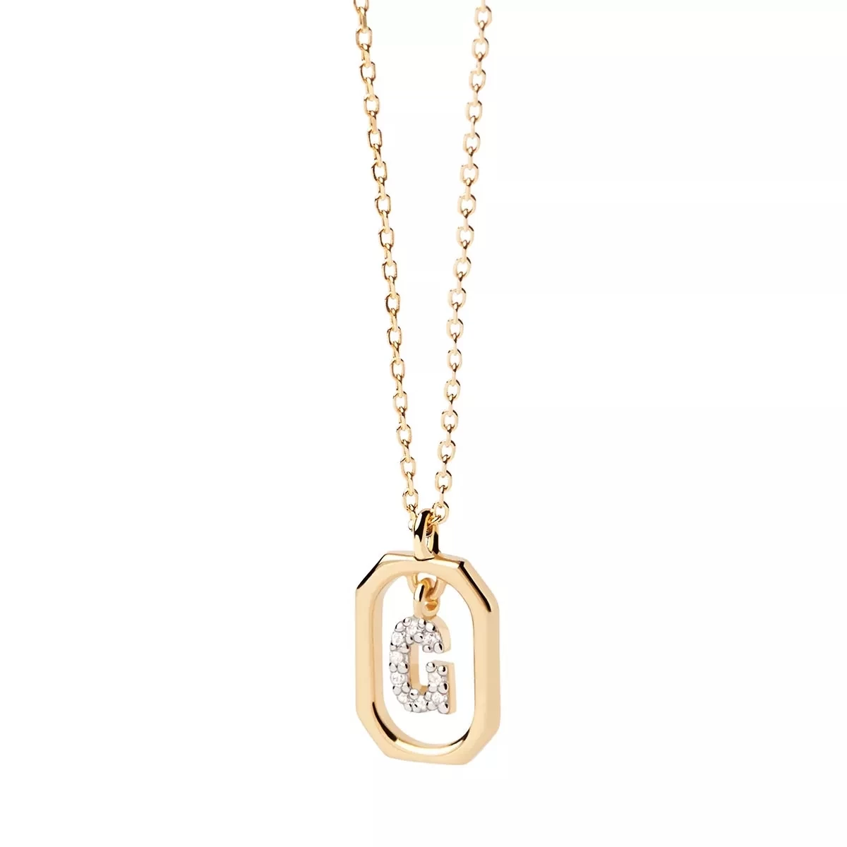 PDPAOLA Mini Letter G Necklace Gold Mittellange Halskette