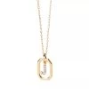 PDPAOLA Mini Letter J Necklace Gold Mittellange Halskette