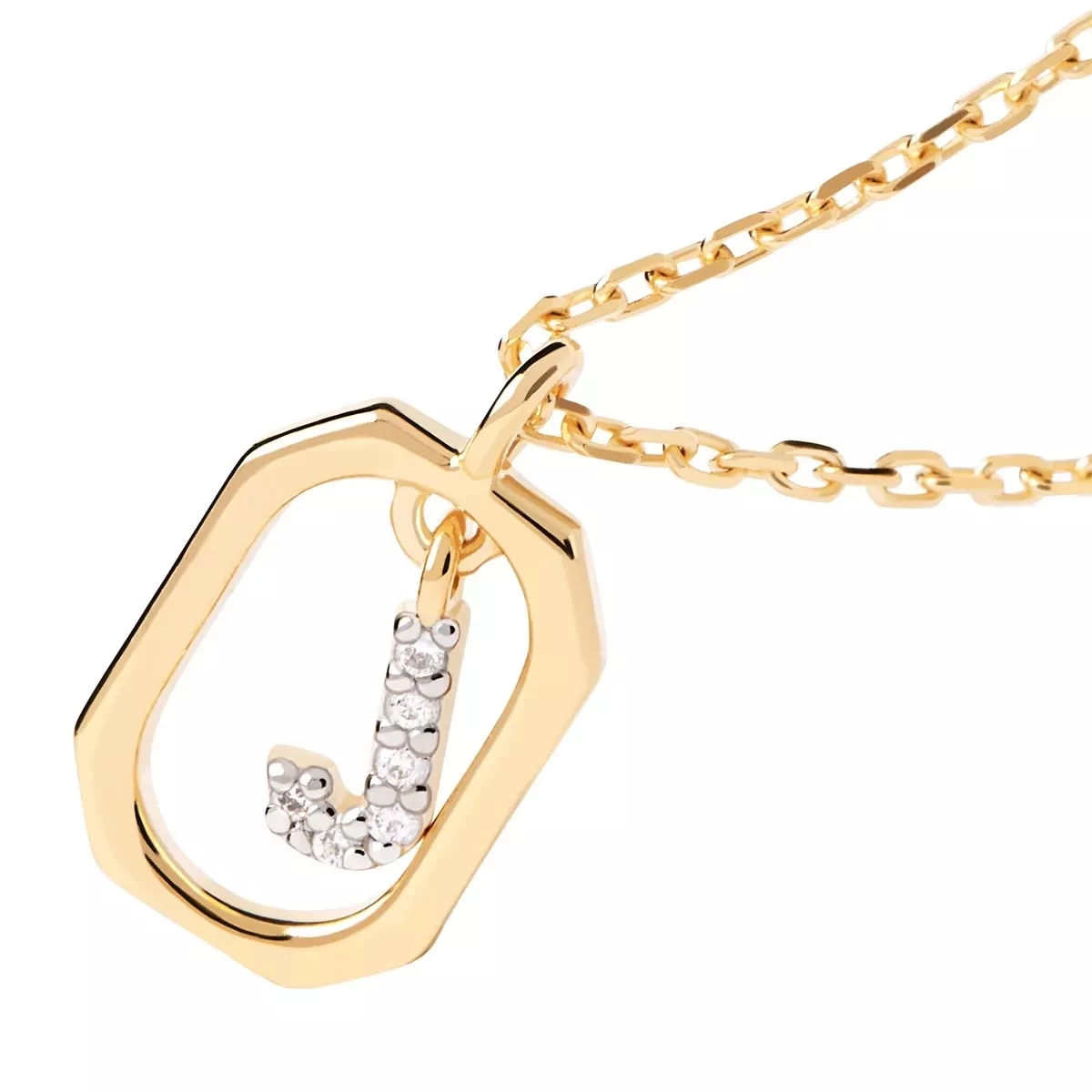 PDPAOLA Mini Letter J Necklace Gold Mittellange Halskette - Image 3