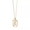 PDPAOLA Mini Letter K Necklace Gold Mittellange Halskette