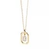 PDPAOLA Mini Letter O Necklace Gold Mittellange Halskette