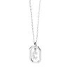 PDPAOLA Mini Letter C Silver Necklace Silver Mittellange Halskette