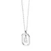 PDPAOLA Mini Letter G Silver Necklace Silver Mittellange Halskette
